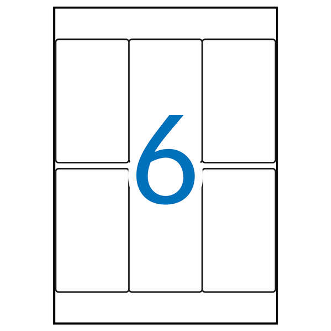 Apli Etiquetas A5 Blancas 49.0 x 82.0mm 15 Hojas 1