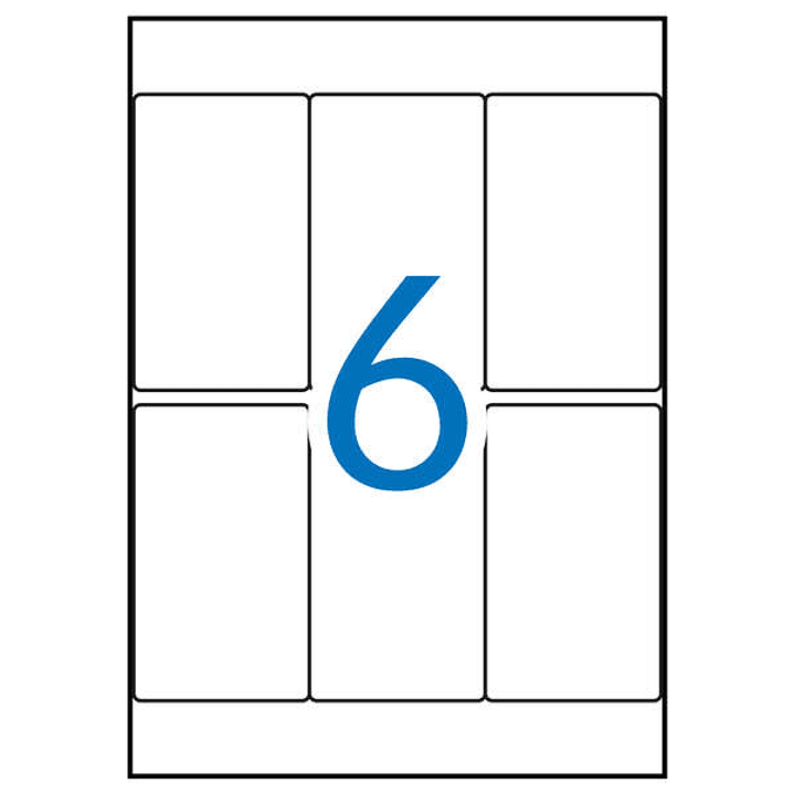 Apli Etiquetas A5 Blancas 49.0 x 82.0mm 15 Hojas 1