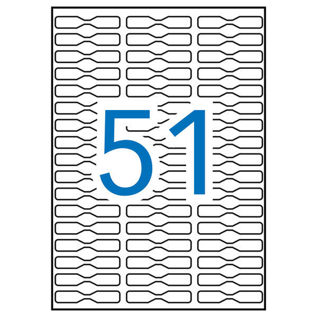 Apli Etiquetas A5 Blancas Joyeria 48.0 x 8.0mm 15 Hojas 1