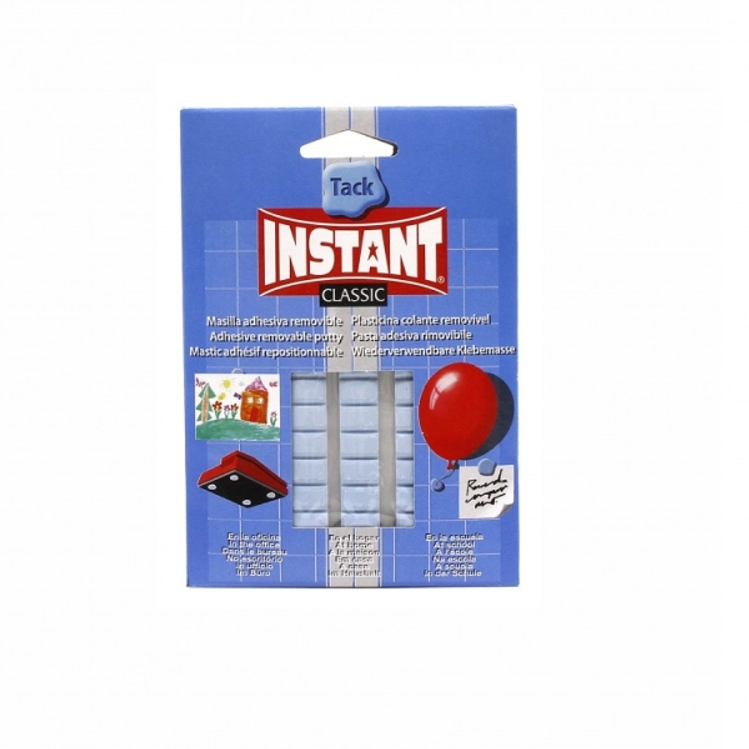 Instant Tack Classic Pack de Masilla Adhesiva 50gr - Para Pegar Sobre la Mayoria de Superficies - Color Azul 1