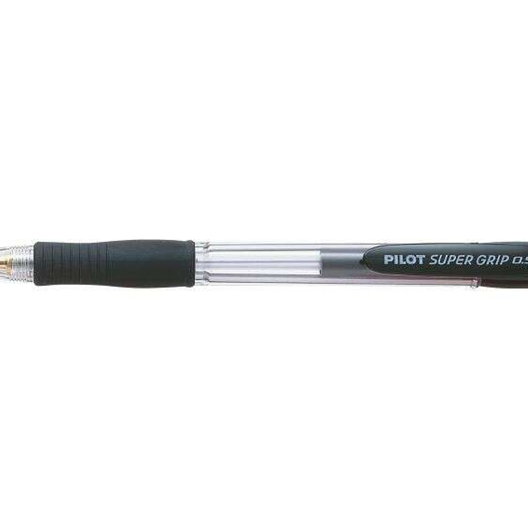 Pilot Portaminas SuperGrip H185 - Trazo 0.5mm - Mina HB - Cuerpo Negro 1