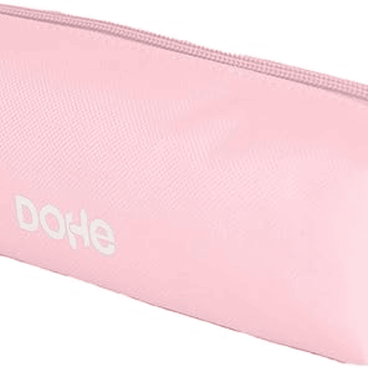 Dohe Serenity Portatodo Cuadrado - Cierre con Cremallera y Tirador de Goma - Color Rosa 1