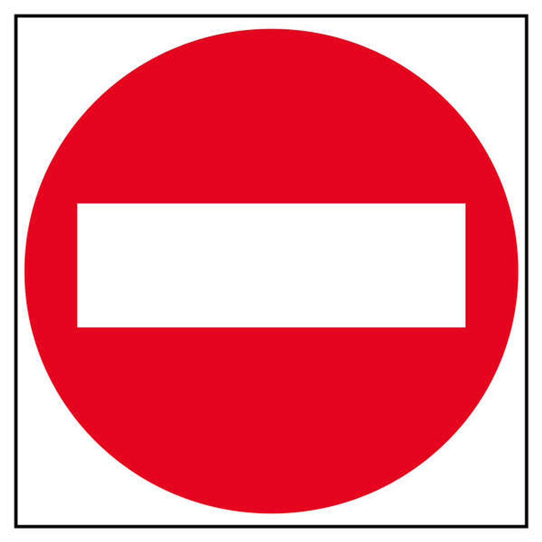 Apli Etiqueta Señalizacion Prohibido El Paso 1 U. 1