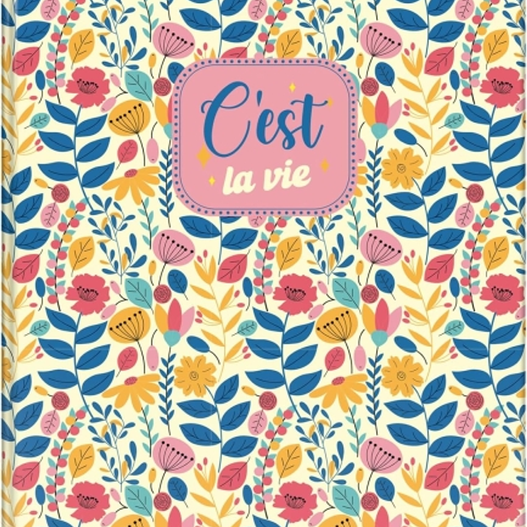 Dohe C´est la Vie Carpeta de 4 Anillas Mixtas de 40mm - Formato Folio - Cubierta en Carton Forrado Plastificado 1