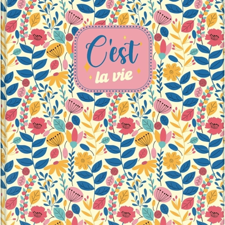 Dohe C´est la Vie Carpeta de 4 Anillas Mixtas de 40mm - Formato Folio - Cubierta en Carton Forrado Plastificado 1