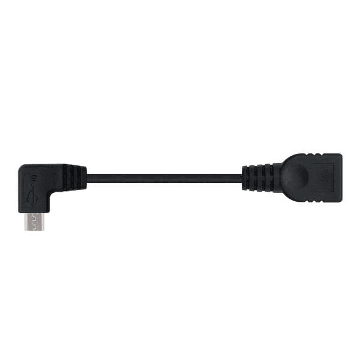 Nanocable Cable Micro USB 2.0 OTG Acodado Macho a USB-A Hembra 15cm 1