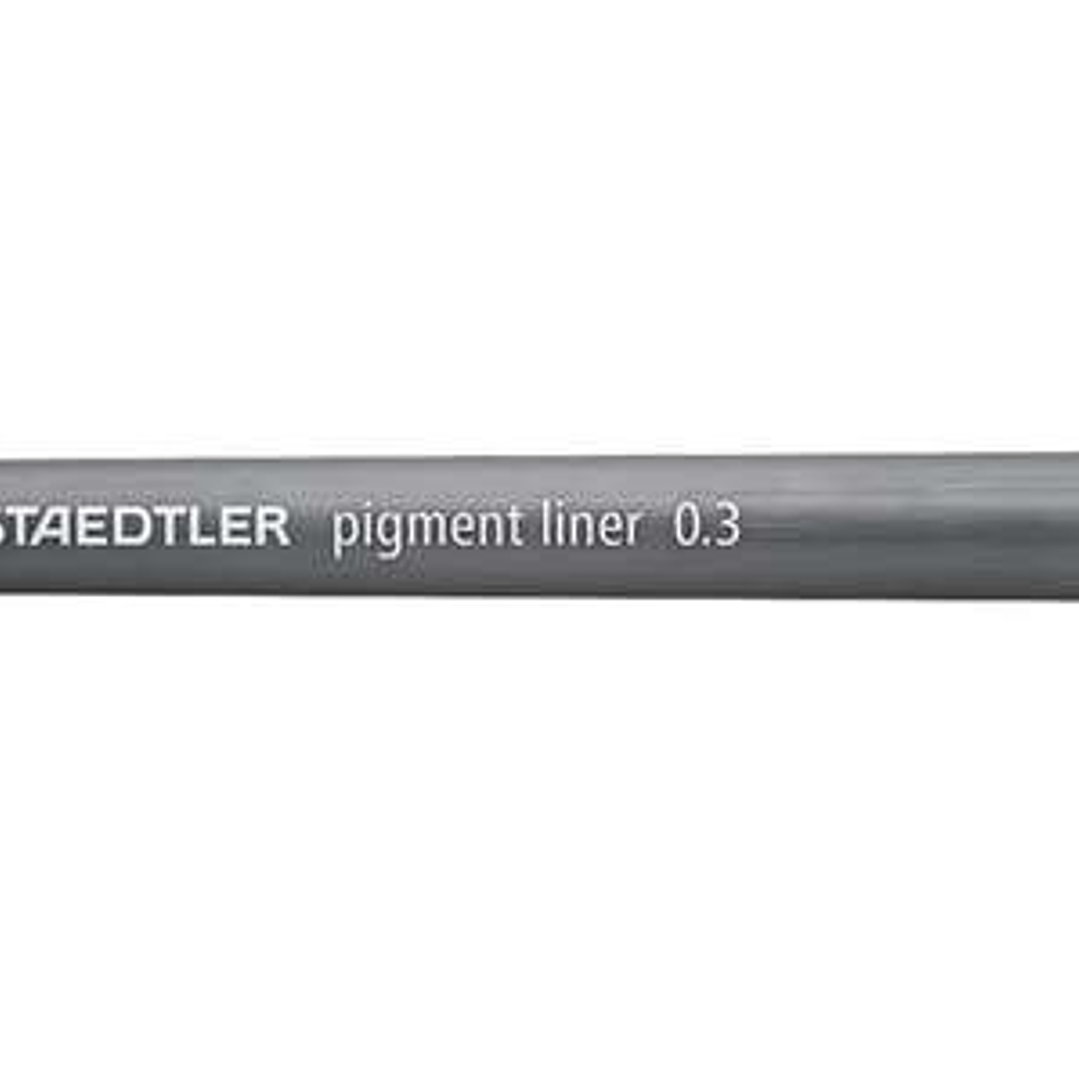 Staedtler Pigment Liner 308 Rotulador Calibrado - Trazo 0.3mm - Secado Rapido - Color Gris 1