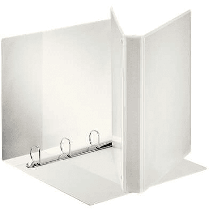 Esselte Canguro Plus Carpeta Canguro A4 de 4 Anillas de 25mm - Capacidad para 230 Hojas A4 (80 g/m²) - Color Blanco 1