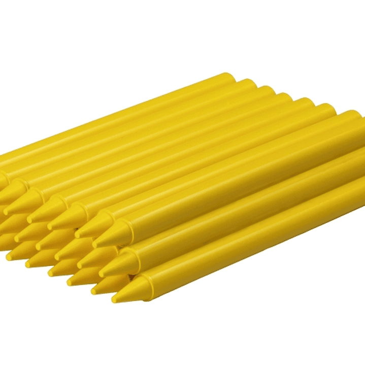 Jovi Plasticolor Estuche de 25 Ceras Plasticas - Resistentes - No Manchan - Agradable de Rayar - Acabado Brillante - Gran Duracion - Color Amarillo 1