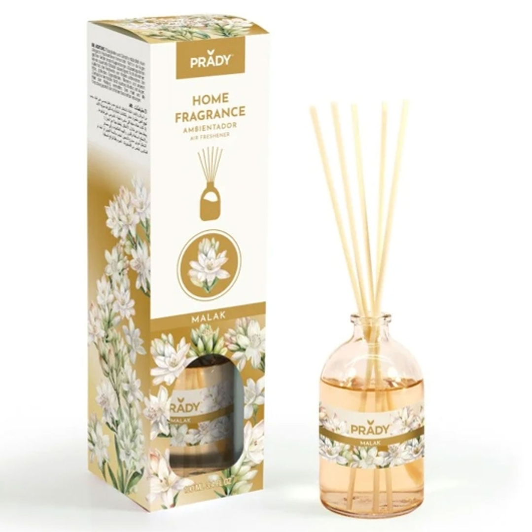 Prady Ambientador Mikado Malak - Frasco de Cristal 100 ml y Varitas Difusoras 1