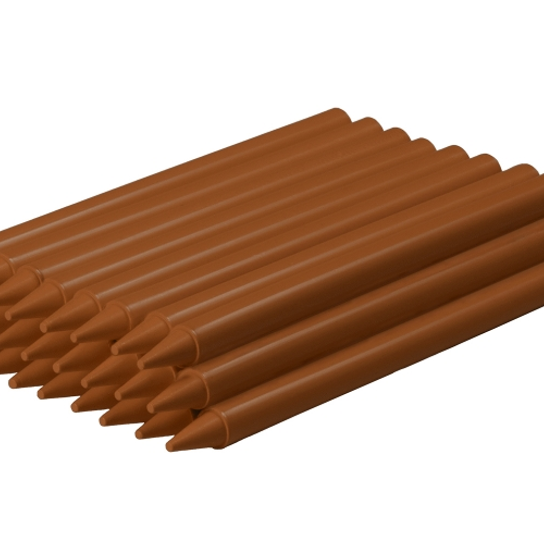 Jovi Plasticolor Estuche de 25 Ceras Plasticas - Resistentes - No Manchan - Agradable de Rayar - Acabado Brillante - Color Marrón 1