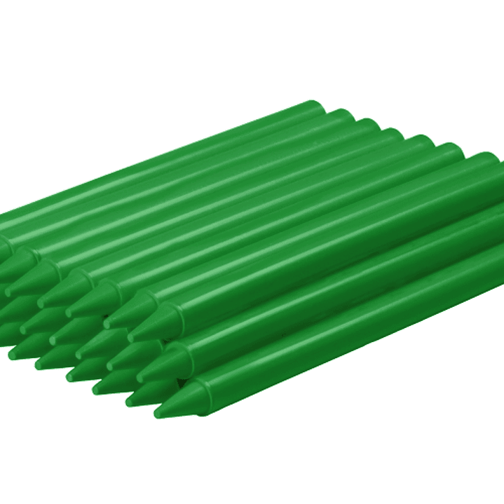 Jovi Plasticolor Estuche de 25 Ceras Plasticas - Resistentes - No Manchan - Agradable de Rayar - Acabado Brillante - Gran Duracion - Color Verde 1