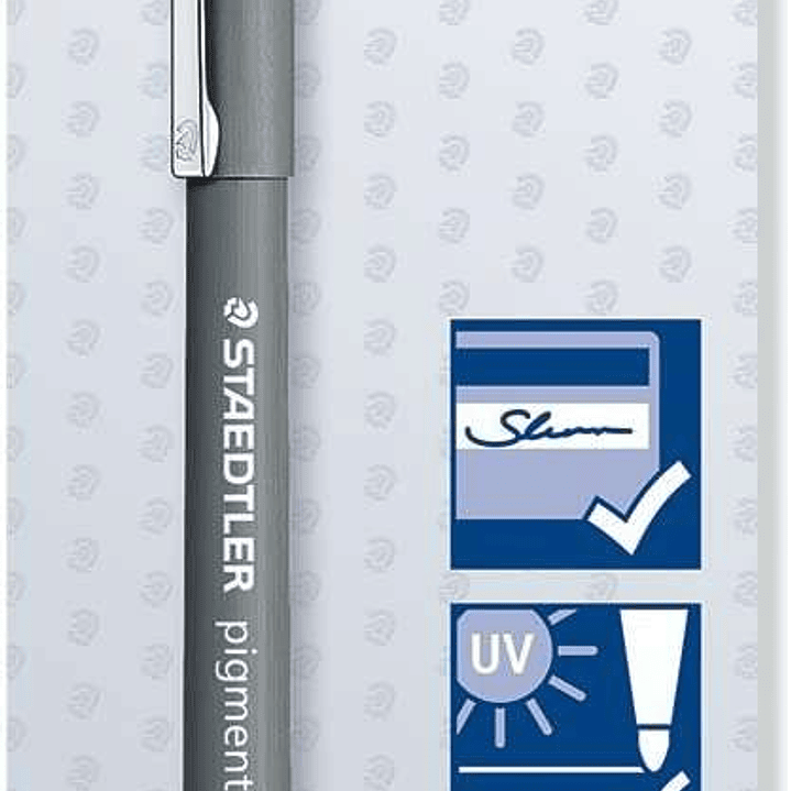 Staedtler Pigment Liner 308 Blister con Rotulador Calibrado - Trazo 0.4mm - Punta Engarzada en Metal - Color Negro 1