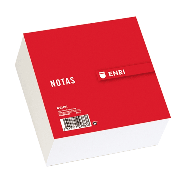 Enri Taco de Notas Encolado Liso Rojo - Facil de Arrancar y Pegar 1