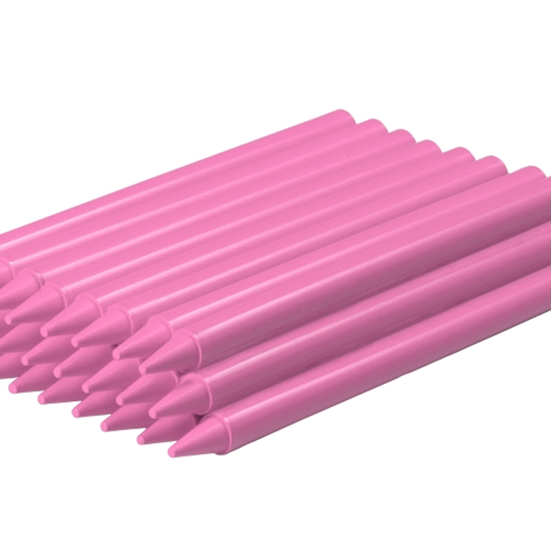 Jovi Plasticolor Estuche de 25 Ceras Plasticas - Resistentes - No Manchan - Agradable de Rayar - Acabado Brillante - Gran Duracion - Color Rosa 1