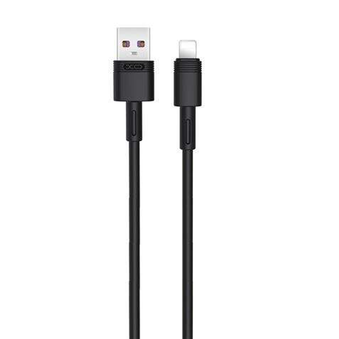 XO NB166 Cable USB-A Macho a Lightning 5A - Carga + Transmision de Datos Alta Velocidad - Longitud 1m 1