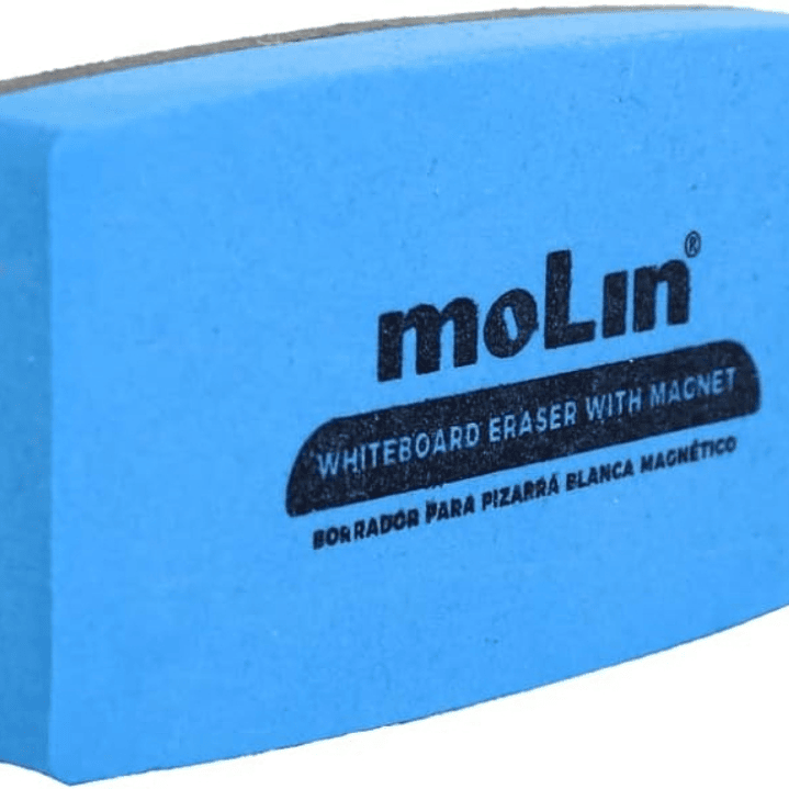 Molin Borrador de Pizarra Blanca Magnetico - Limpieza en Seco - No Deja Residuos en la Pizarra 1