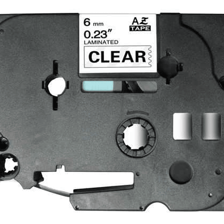 Brother TZe111 Cinta Laminada Generica de Etiquetas - Texto negro sobre fondo transparente - Ancho 6mm x 8 metros 1