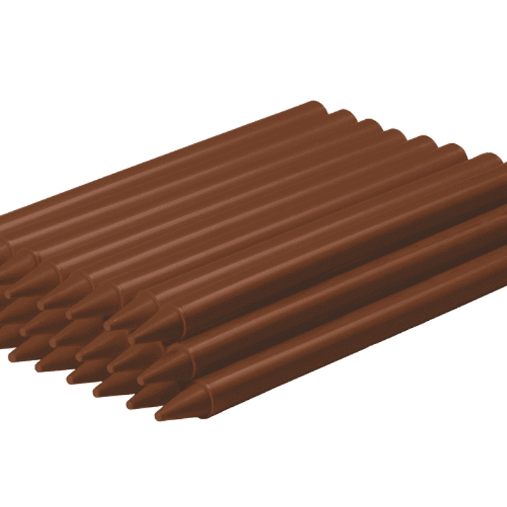 Jovi Plasticolor Estuche de 25 Ceras Plasticas - Resistentes - No Manchan - Agradable de Rayar - Acabado Brillante - Color Marrón 1