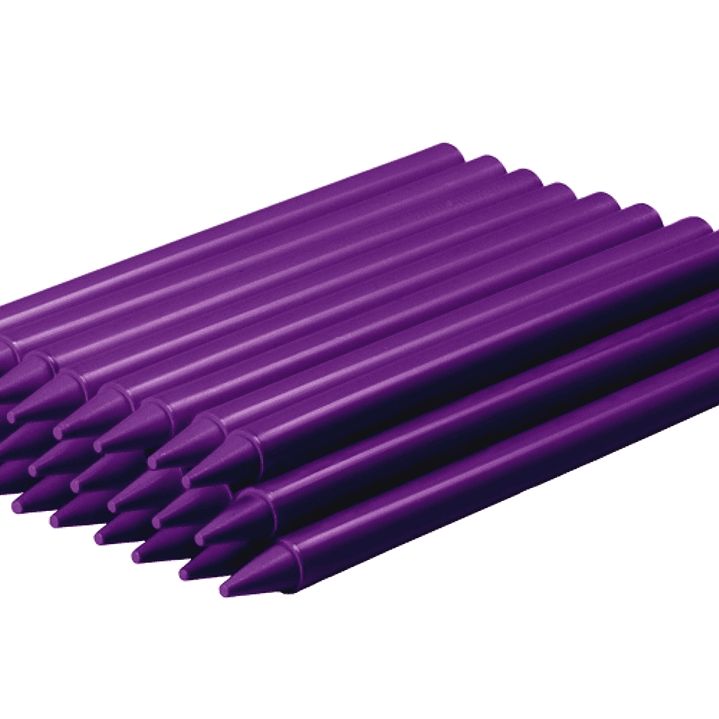 Jovi Plasticolor Estuche de 25 Ceras Plasticas - Resistentes - No Manchan - Agradable de Rayar - Acabado Brillante - Color Morado 1