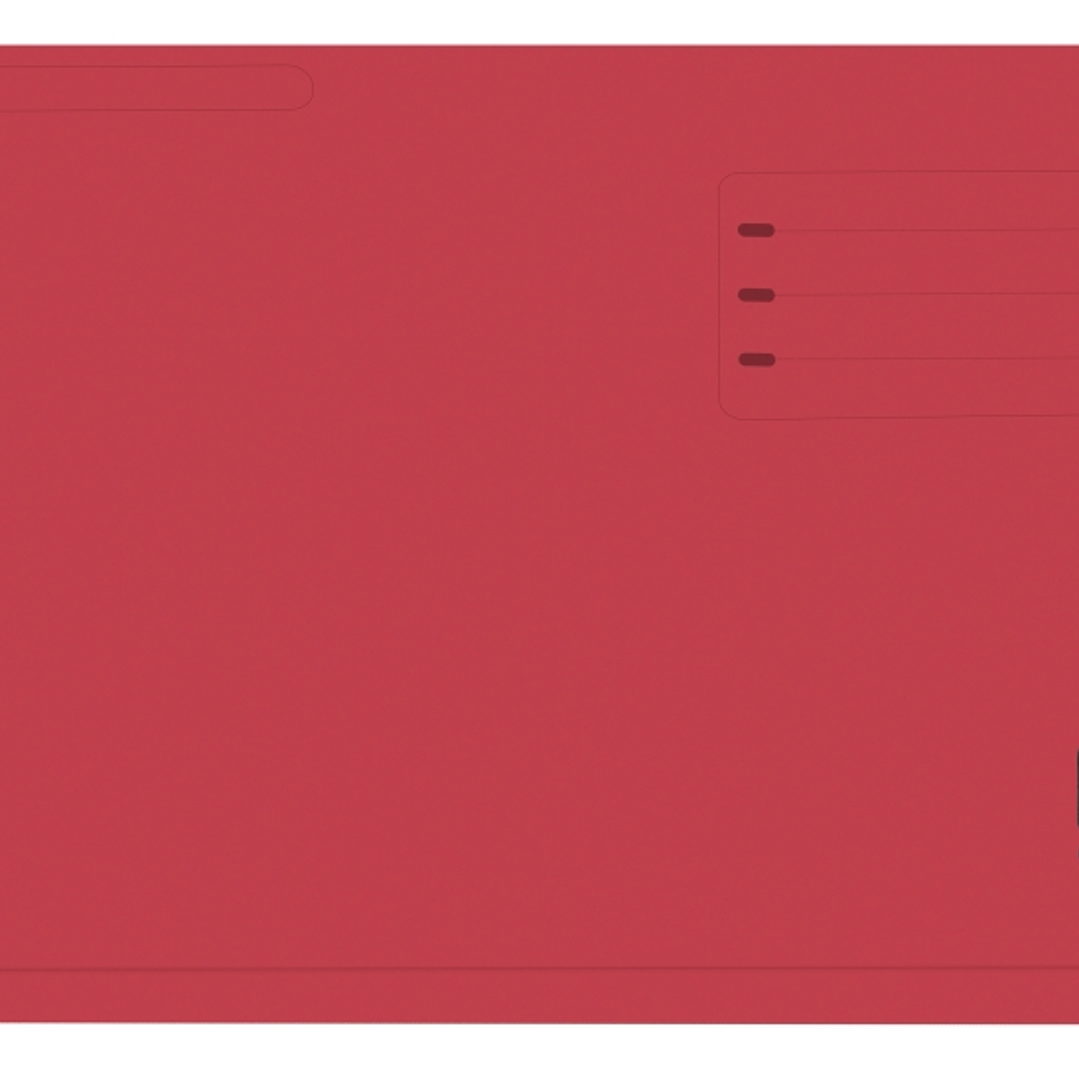 Gio By Elba Subcarpeta con Bolsa y Solapa Folio Rojo - Resistente Cartulina de 320gr - Bolsa y Solapa para Mayor Proteccion - Tamaño Folio para Docume 1