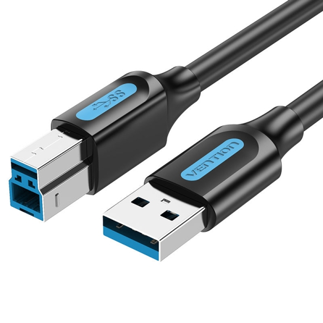 Vention Cable USB-A 3.0  a USB-B -0.5m - Color Negro 1