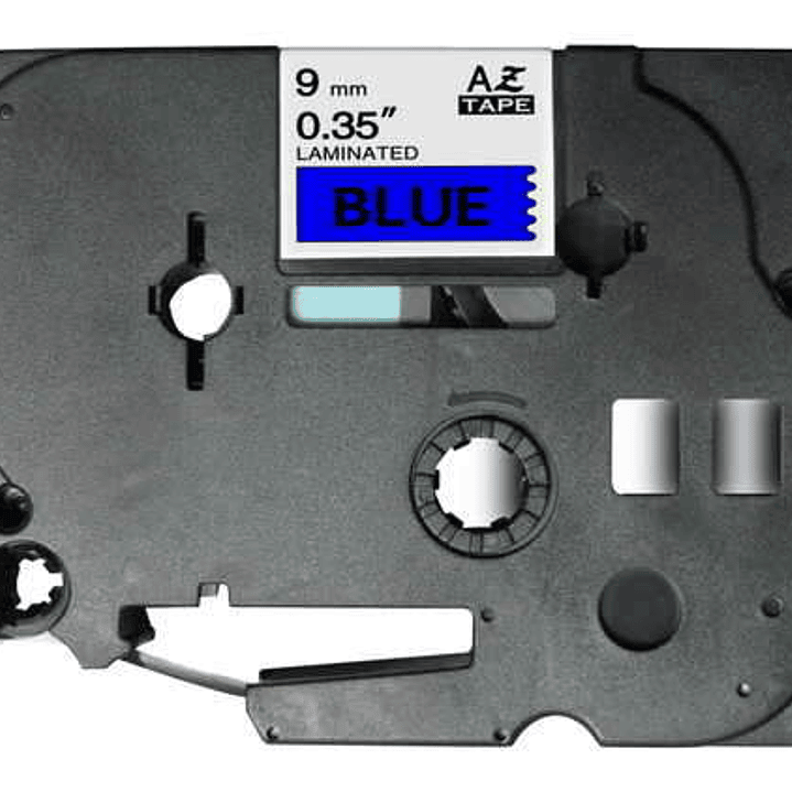 Brother TZe521 Cinta Laminada Generica de Etiquetas - Texto negro sobre fondo azul - Ancho 9mm x 8 metros 1