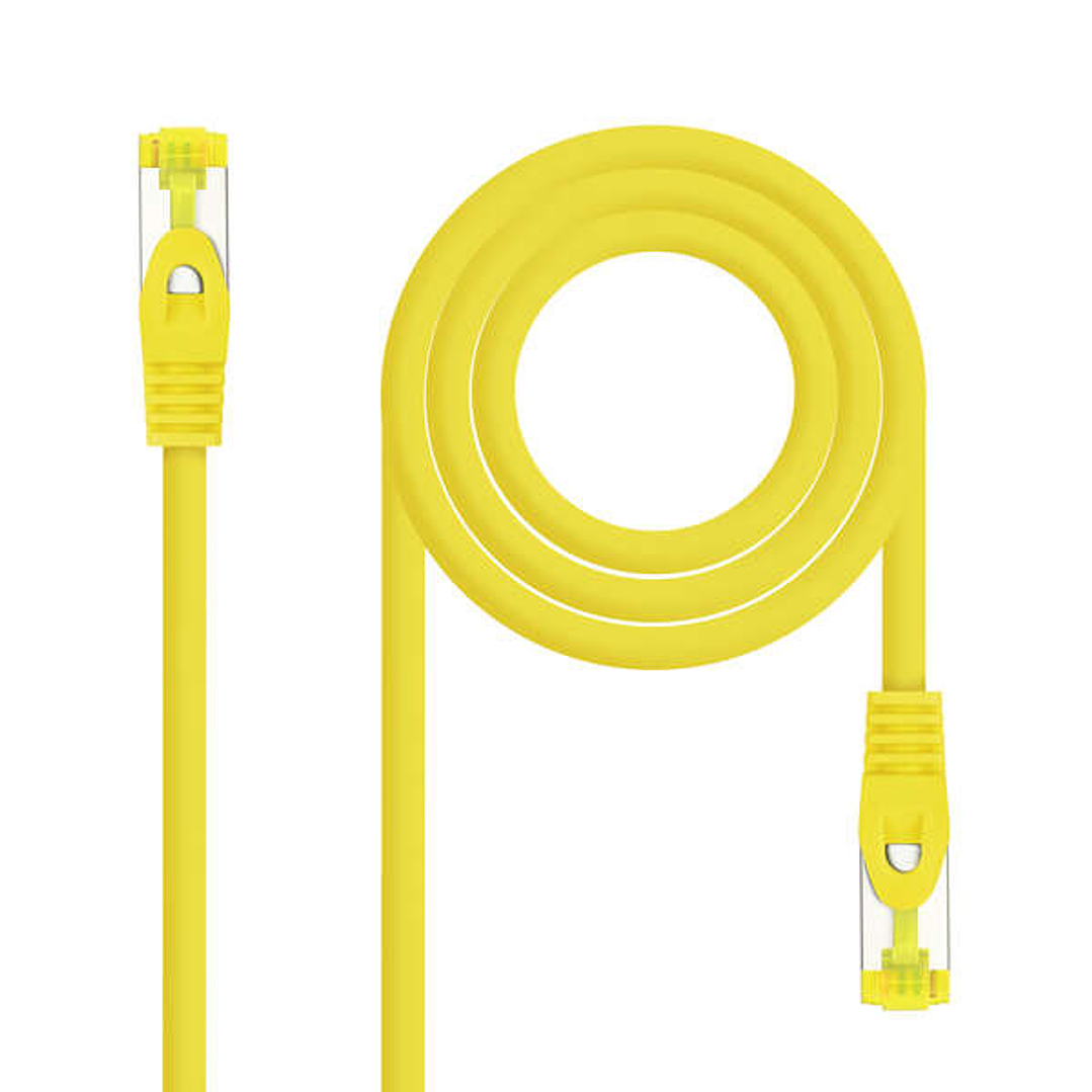Nanocable Cable Red Latiguillo LSZH Cat.6A SFTP AWG26 30cm - Color Amarillo 1