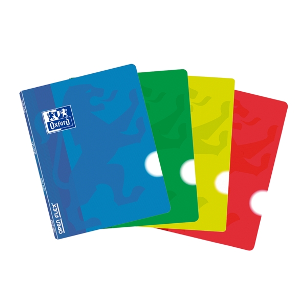 Oxford School Classic Openflex A5 - Tapa de Plastico - Libreta Grapada - Liso - 48 Hojas - Colores Surtidos 1