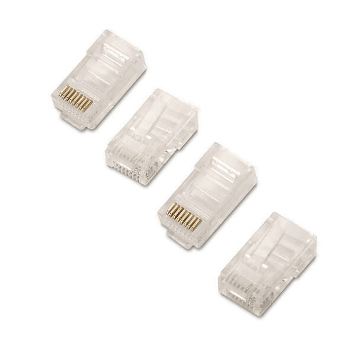 Aisens Pack de 10 Conectores RJ45 8 Hilos Cat.6 AWG24 - Color Transparente 1