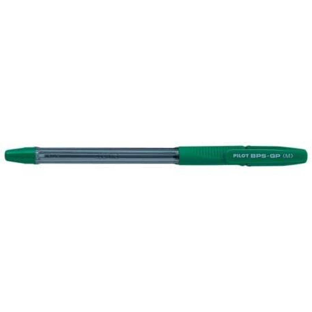 Pilot Boligrafo de Bola BPS-GP - Recargable - Punta Mediana de 1mm - Trazo de 0.25mm - Color Verde 1