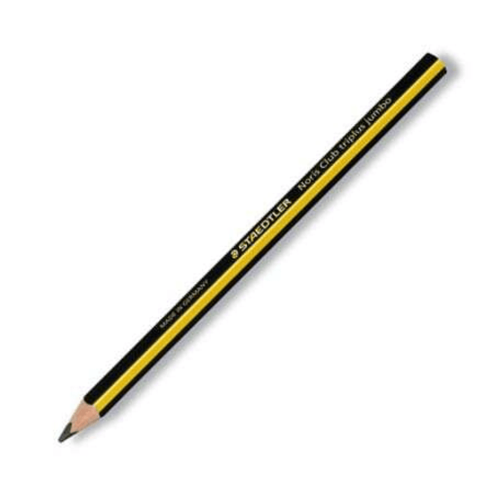 Staedtler Noris 119 Jumbo Lapiz de Grafito Triangular - Mina HB2 Ultrarresistente de 4mm - Madera de Bosques Sostenibles 1