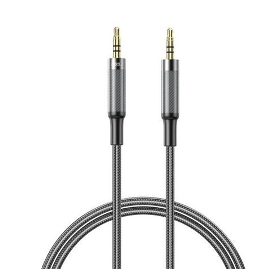 XO NBR279C Cable Audio Jack 3.5mm Macho a Jack 3.5mm Macho - 1m - Trenzado - Color Negro 1