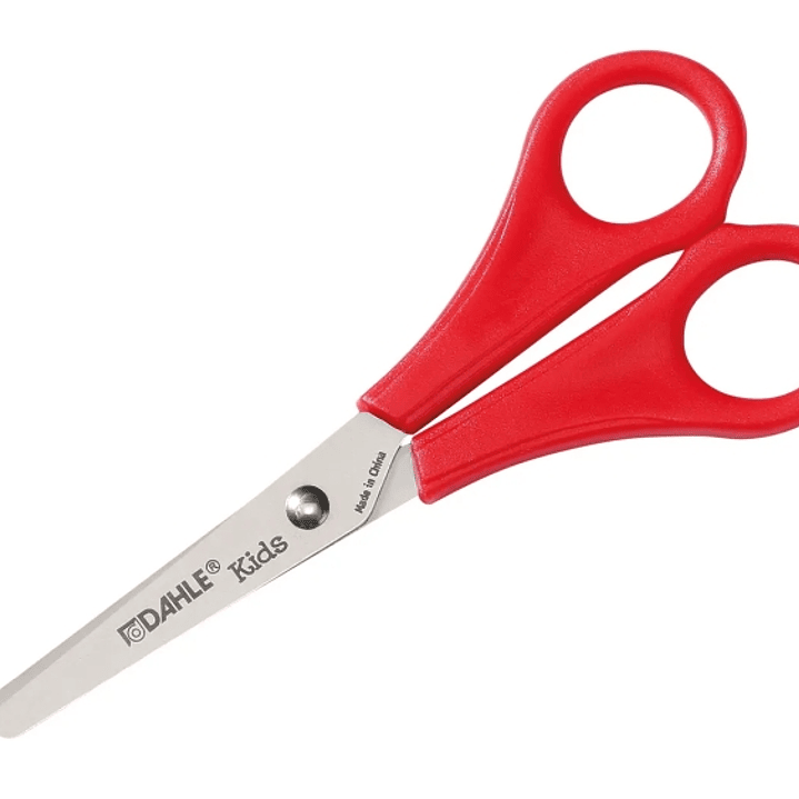 Dahle 54626 Kids Tijeras Infantiles 13cm - Puntas Redondeadas - Acero Inoxidable - Color Rojo 1