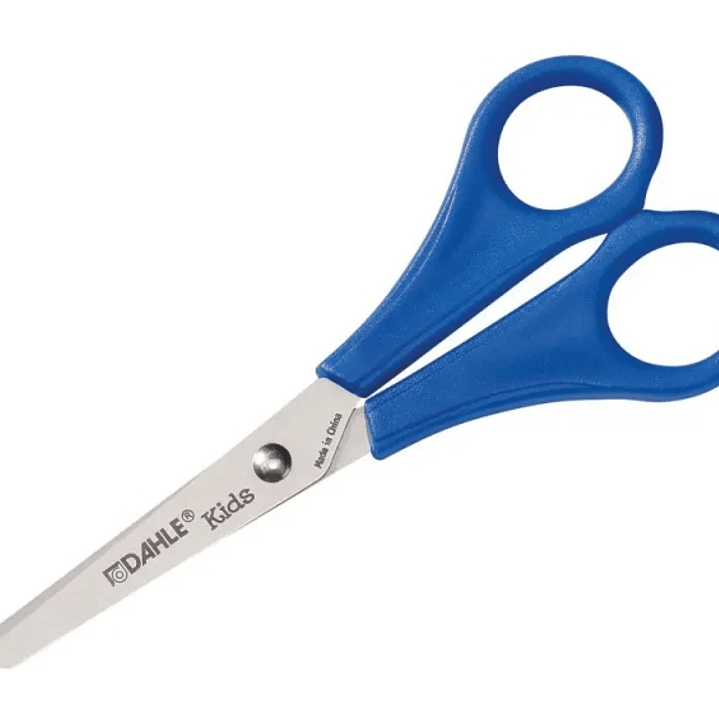 Dahle 54626 Kids Tijeras Infantiles 13cm - Puntas Redondeadas - Acero Inoxidable - Color Azul 1