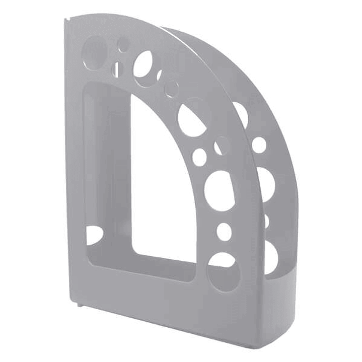 Dohe +Mab Revistero de Poliestireno de Alta Calidad - Medidas 80x318x245mm - Material 100% Reciclable - Color Gris 1