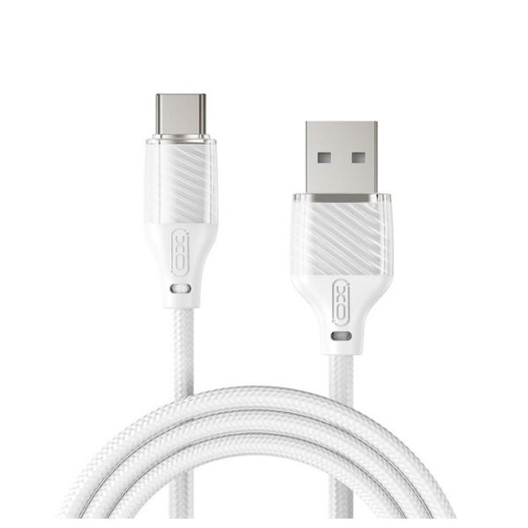 XO NB291 Cable USB-A Macho a USB-C - Carga y Transmision de Datos Alta Velocidad - 6A - 1m - Color Blanco 1