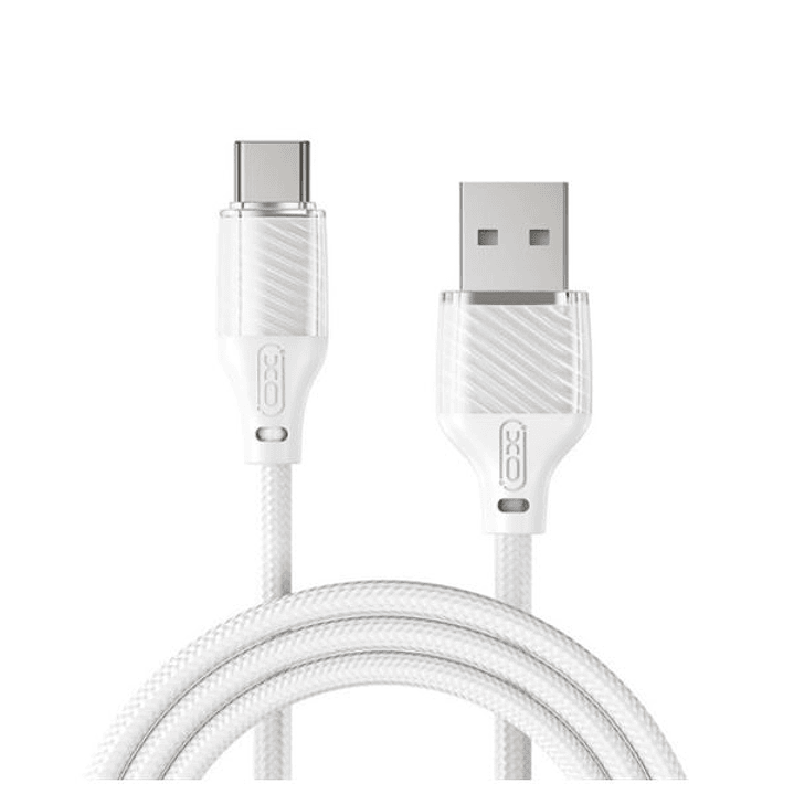 XO NB291 Cable USB-A Macho a USB-C - Carga y Transmision de Datos Alta Velocidad - 6A - 1m - Color Blanco 1