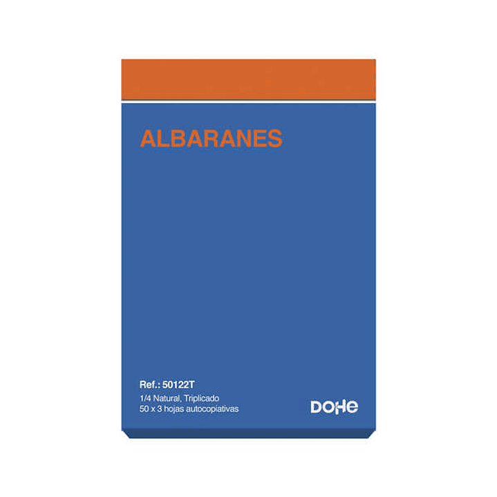 Dohe Talonarios Preimpresos a Dos Tintas en Papel Autocopiativo - 150 Hojas - Cuarto Natural - Triplicado 1