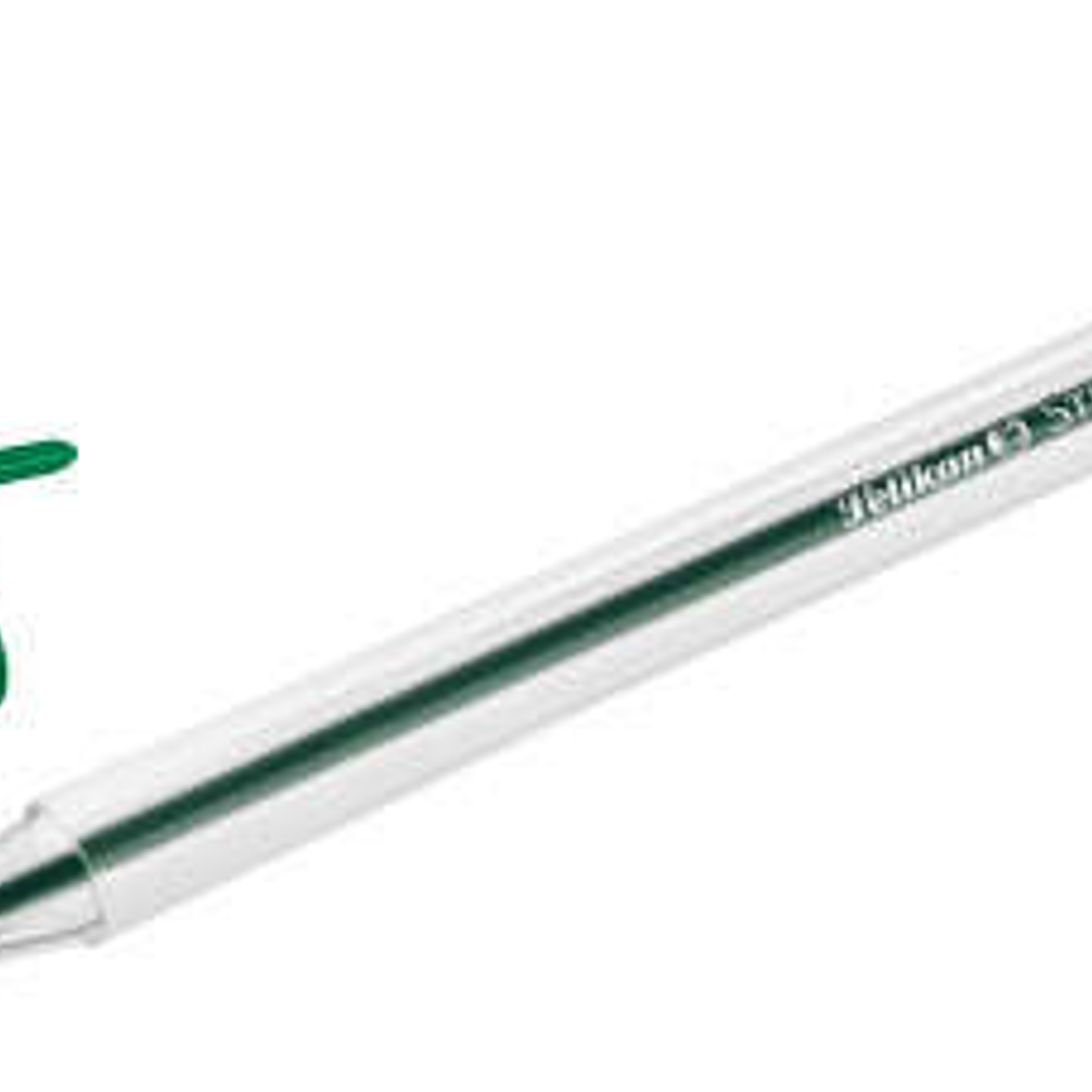 Pelikan Stick Super Soft Boligrafo Trazo 1mm - Tinta Super Fluida - Empuñadura Triangular - Color Verde 1