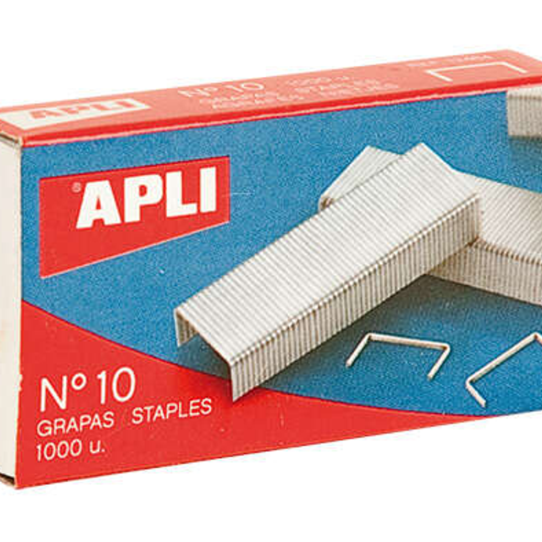 Apli Grapas Galvanizadas Plata Brillante 0.53mm - Precisas y Duraderas 1