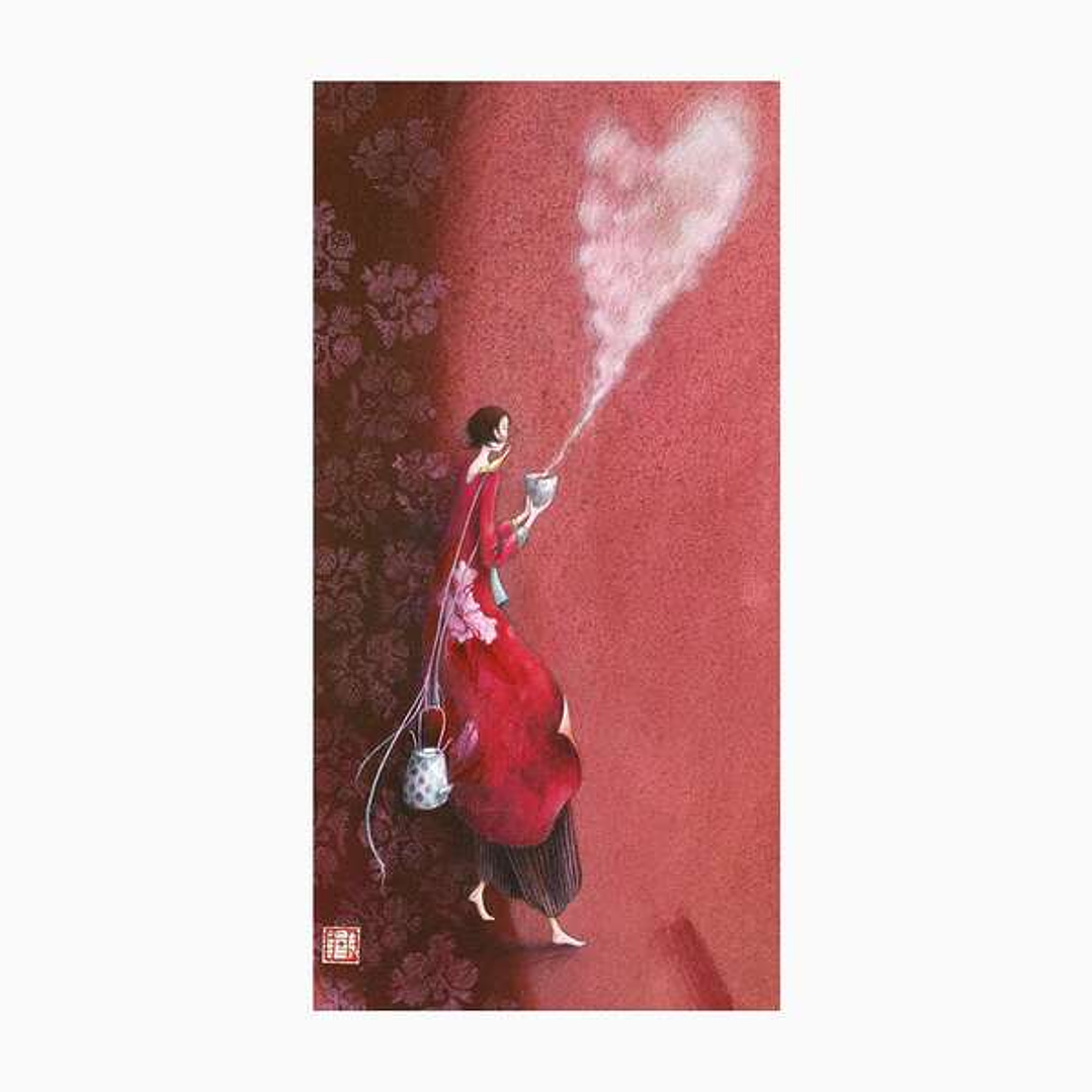 Pictura Gaëlle Boissonnard Tarjeta Doble - Acabado en Barniz de Relieve UV Grueso - Laminado Mate de Tacto Suave - 10.5x21cm - Papel con Certificacion 1