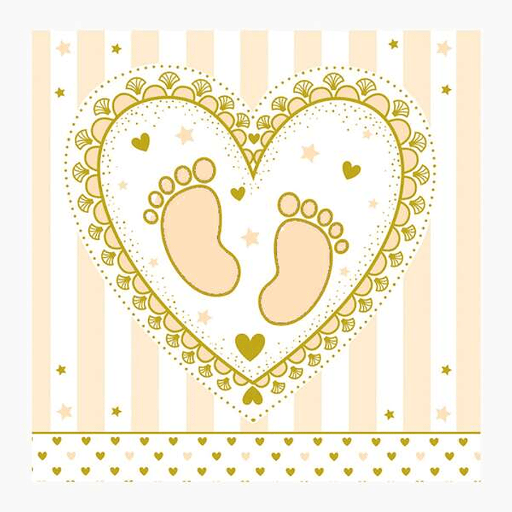 Pictura Tarjeta Arabesque - 16x16cm - Tematica Bebes - Tarjeta Triptica - Incluye Sobre Blanco - Papel con Certificacion FSC 1