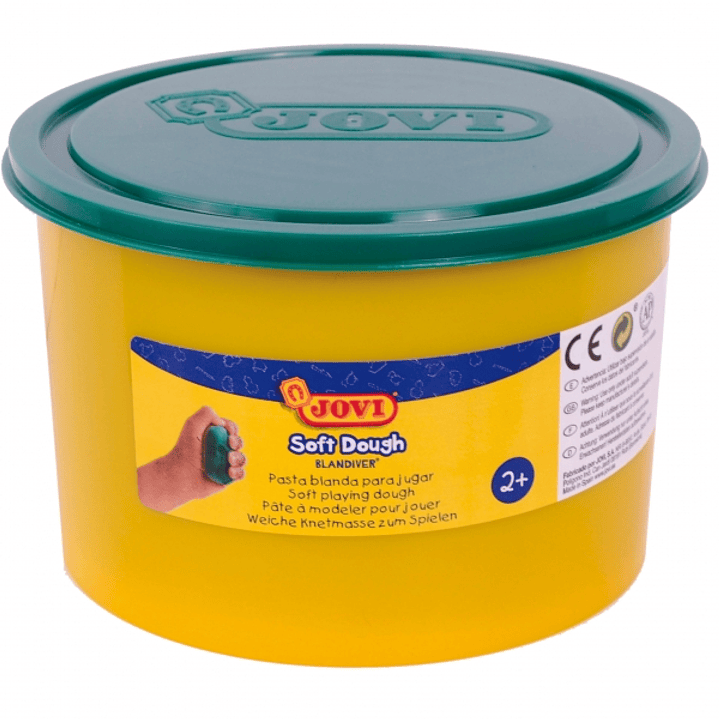 Jovi Soft Dough Blandiver Bote de Pasta de Modelaje 460gr - Blanda y Flexible - Facil de Amasar y Moldear - Ideal para Iniciacion al Modelaje - Color  1