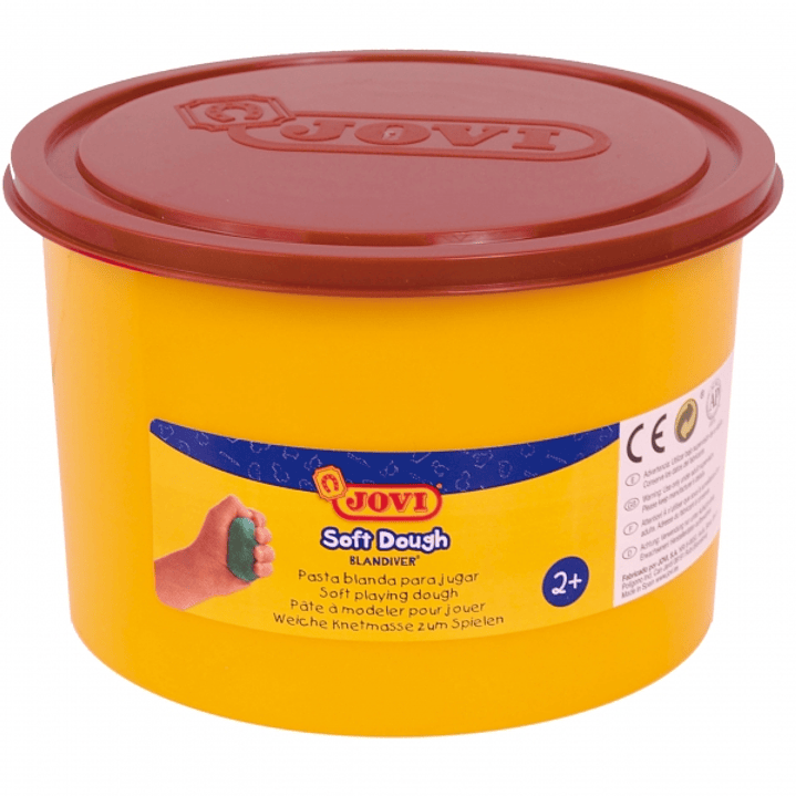 Jovi Soft Dough Blandiver Bote de Pasta de Modelaje 460gr - Blanda y Flexible - Facil de Amasar y Moldear - Ideal para Iniciacion al Modelaje - Color  1