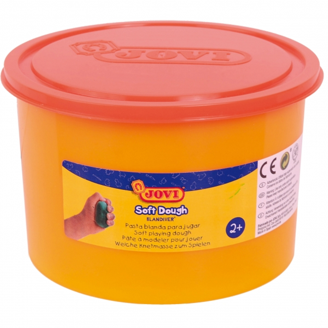 Jovi Soft Dough Blandiver Bote de Pasta de Modelaje 460gr - Blanda y Flexible - Facil de Amasar y Moldear - Ideal para Iniciacion al Modelaje - Color  1