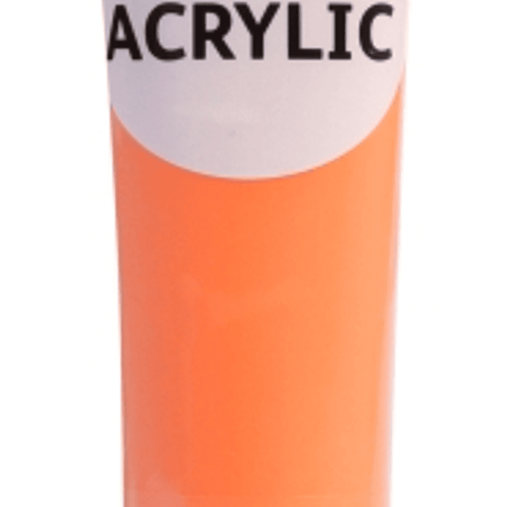Daler Rowney Simply Pintura Acrilica - Tubo de Plastico - 75ml - Color Naranja Neon 1