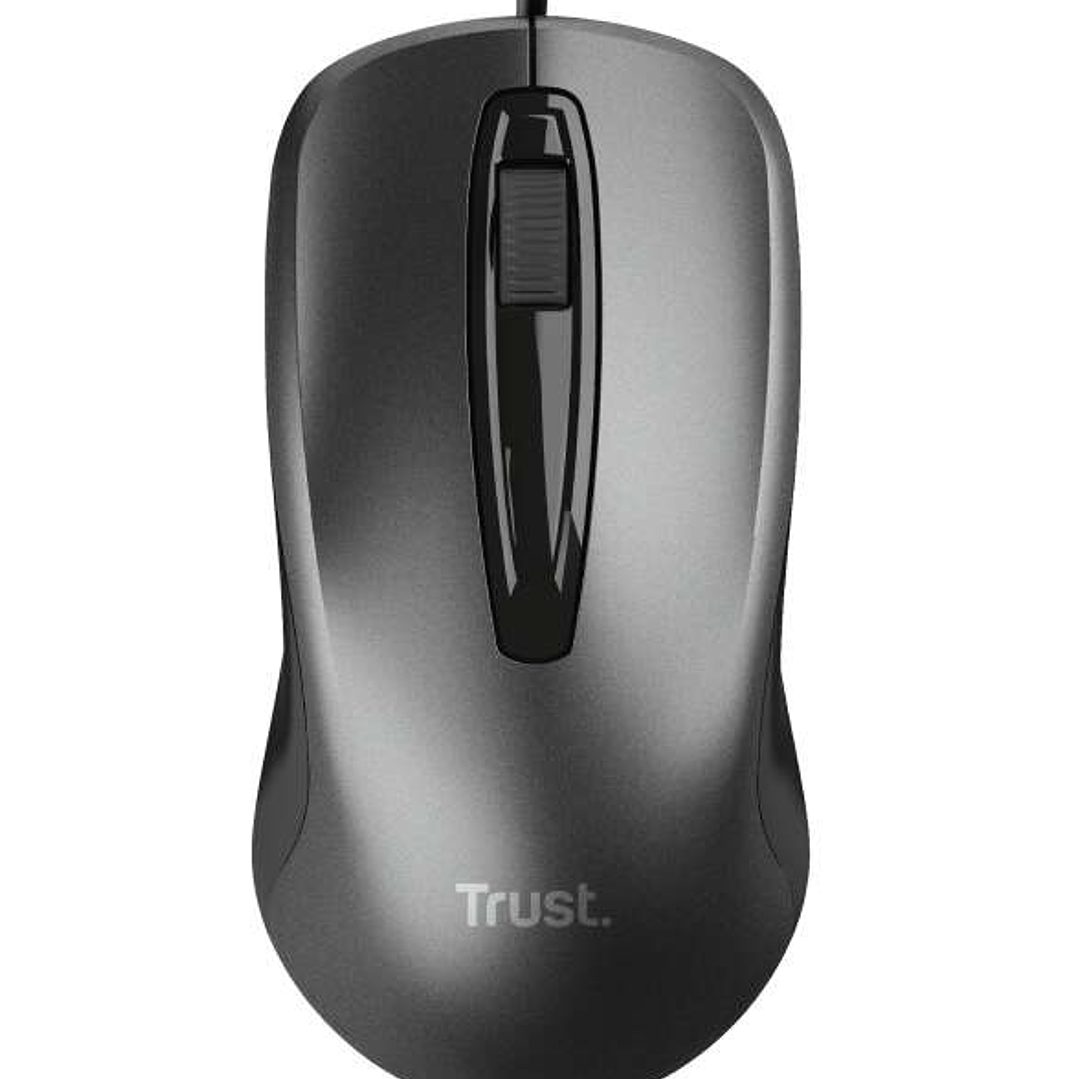 Trust Raton USB 1200dpi - 3 Botones - Uso Ambidiestro - Cable de 1.70m 1