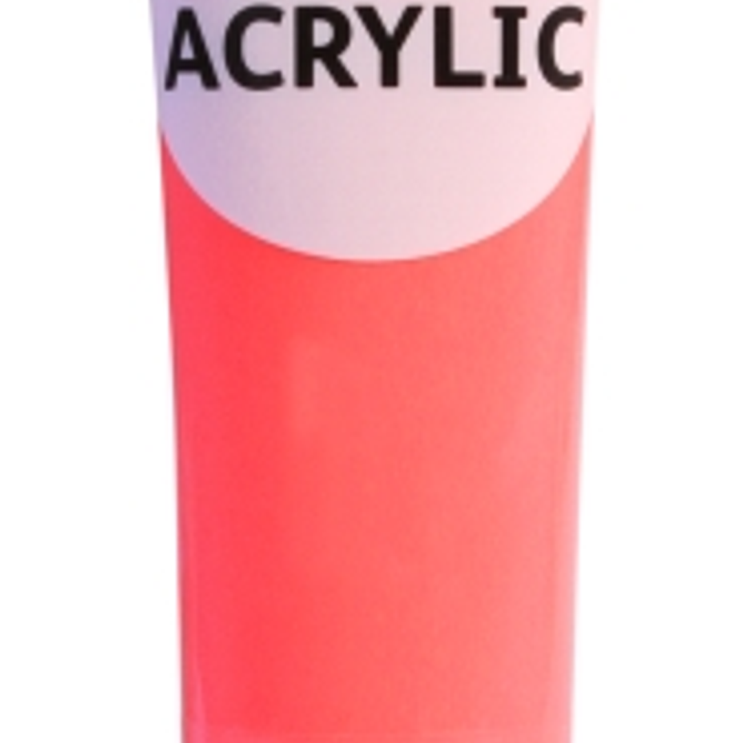 Daler Rowney Simply Pintura Acrilica - Tubo de Plastico - 75ml - Color Rojo Neon 1