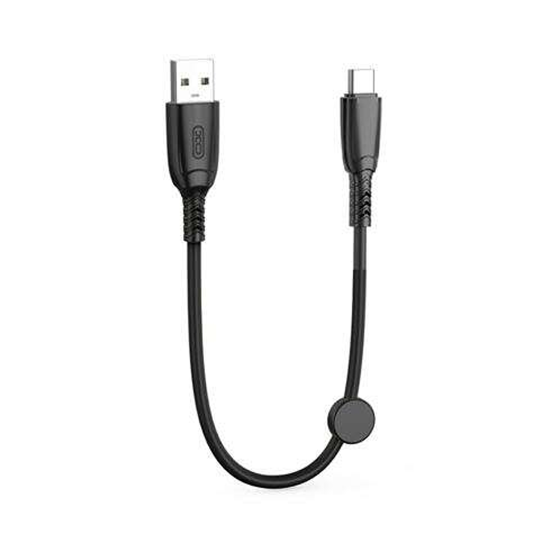 XO Cable NB247 Carga Rapida USB - Tipo C - 6A - 25cm con Clip - Color Negro 1
